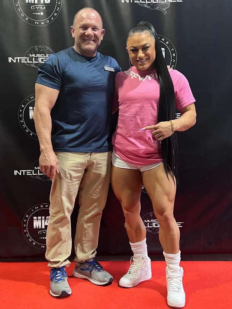 Peter Belcastro with Rachel Daniels, IFBB Pro